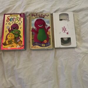 Barney VHS Lot (3 Tapes)vintage